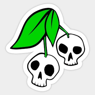 Cherry Skulls - Transparent Sticker